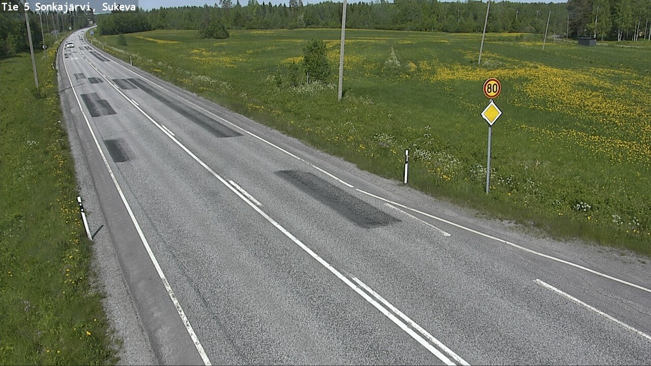 Weather Camera Image Road 5 Sonkajärvi, Sukeva, Sonkajärvi, Pohjois-Savo