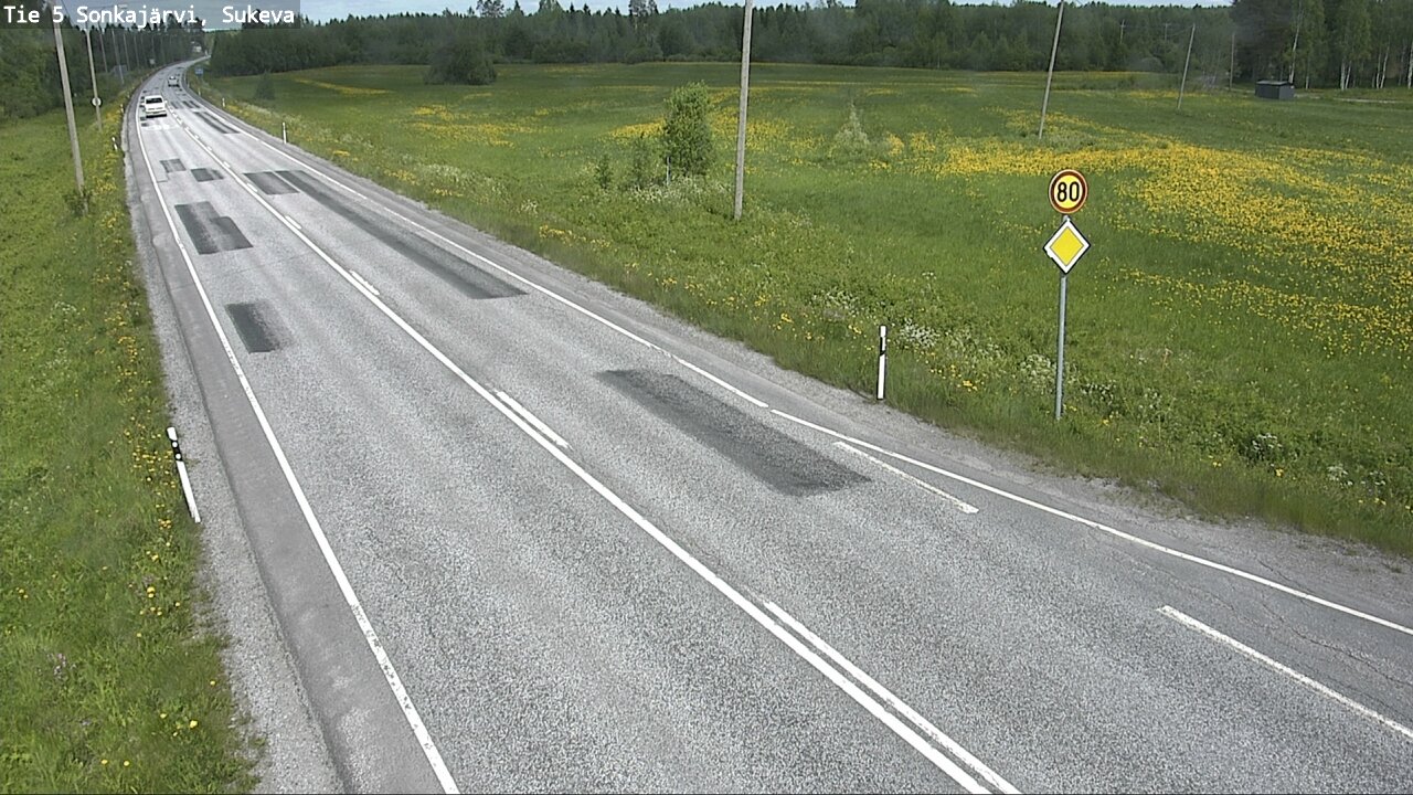 Weather Camera Image Road 5 Sonkajärvi, Sukeva, Sonkajärvi, Pohjois-Savo
