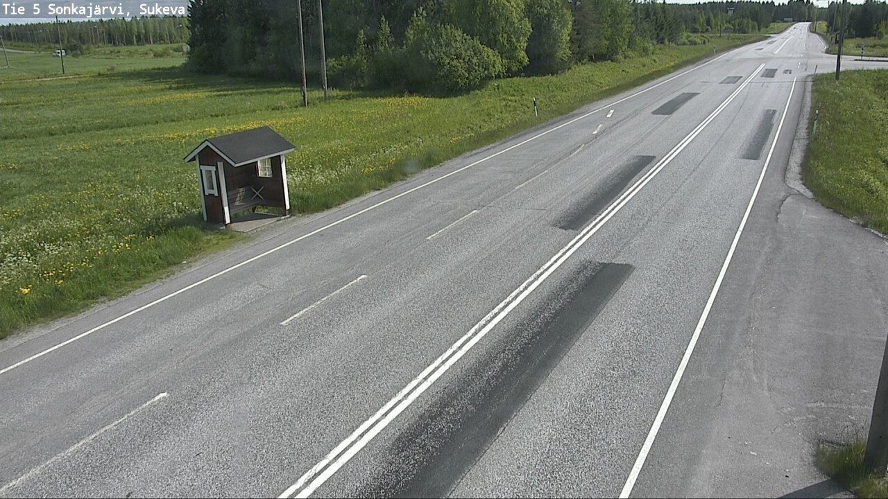 Weather Camera Image Väg 5 Sonkajärvi, Sukeva, Sonkajärvi, Pohjois-Savo