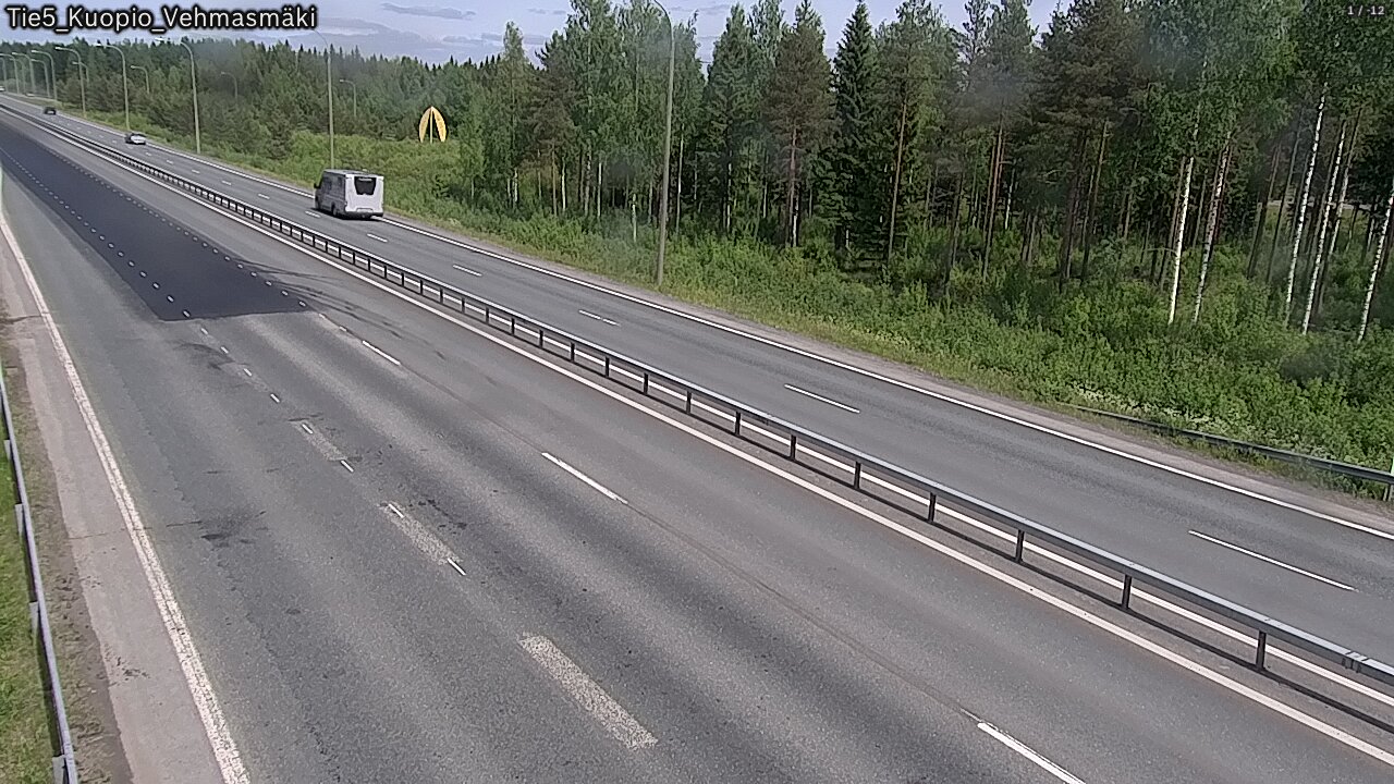 Weather Camera Image Road 5 Kuopio, Vehmasmäki, Kuopio, Pohjois-Savo