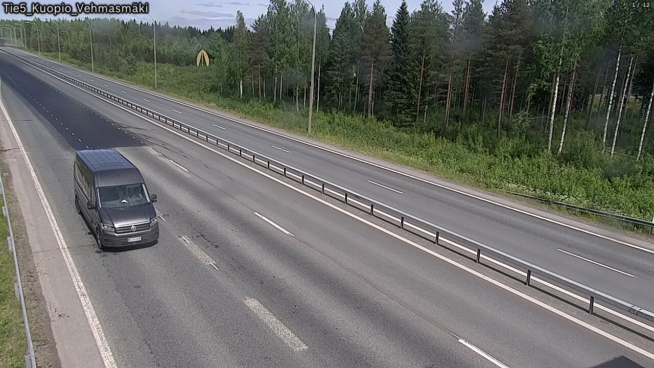 Weather Camera Image Väg 5 Kuopio, Vehmasmäki, Kuopio, Pohjois-Savo