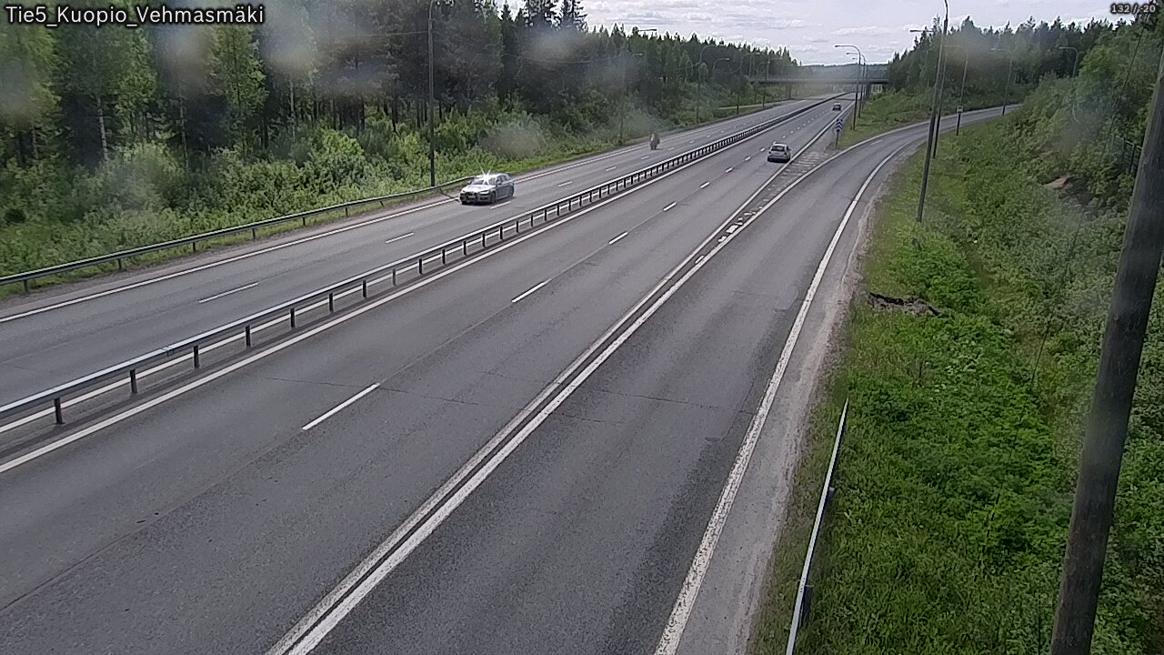 Weather Camera Image Road 5 Kuopio, Vehmasmäki, Kuopio, Pohjois-Savo