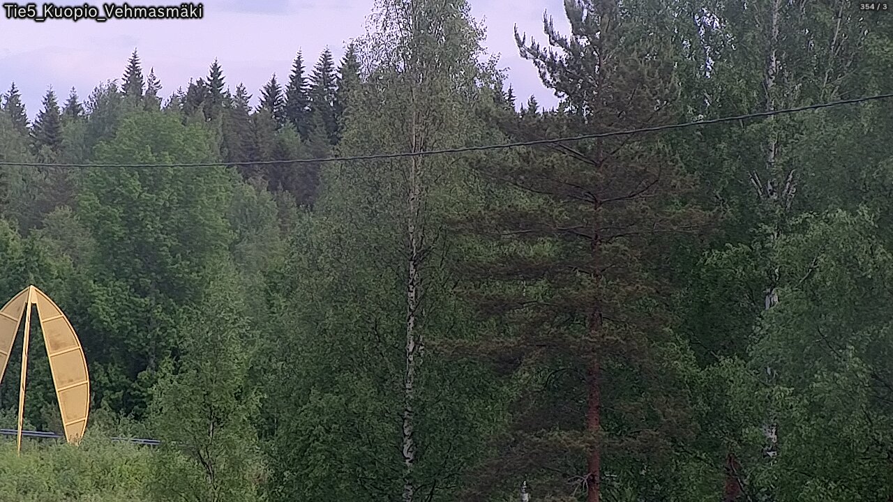 Weather Camera Image Road 5 Kuopio, Vehmasmäki, Kuopio, Pohjois-Savo