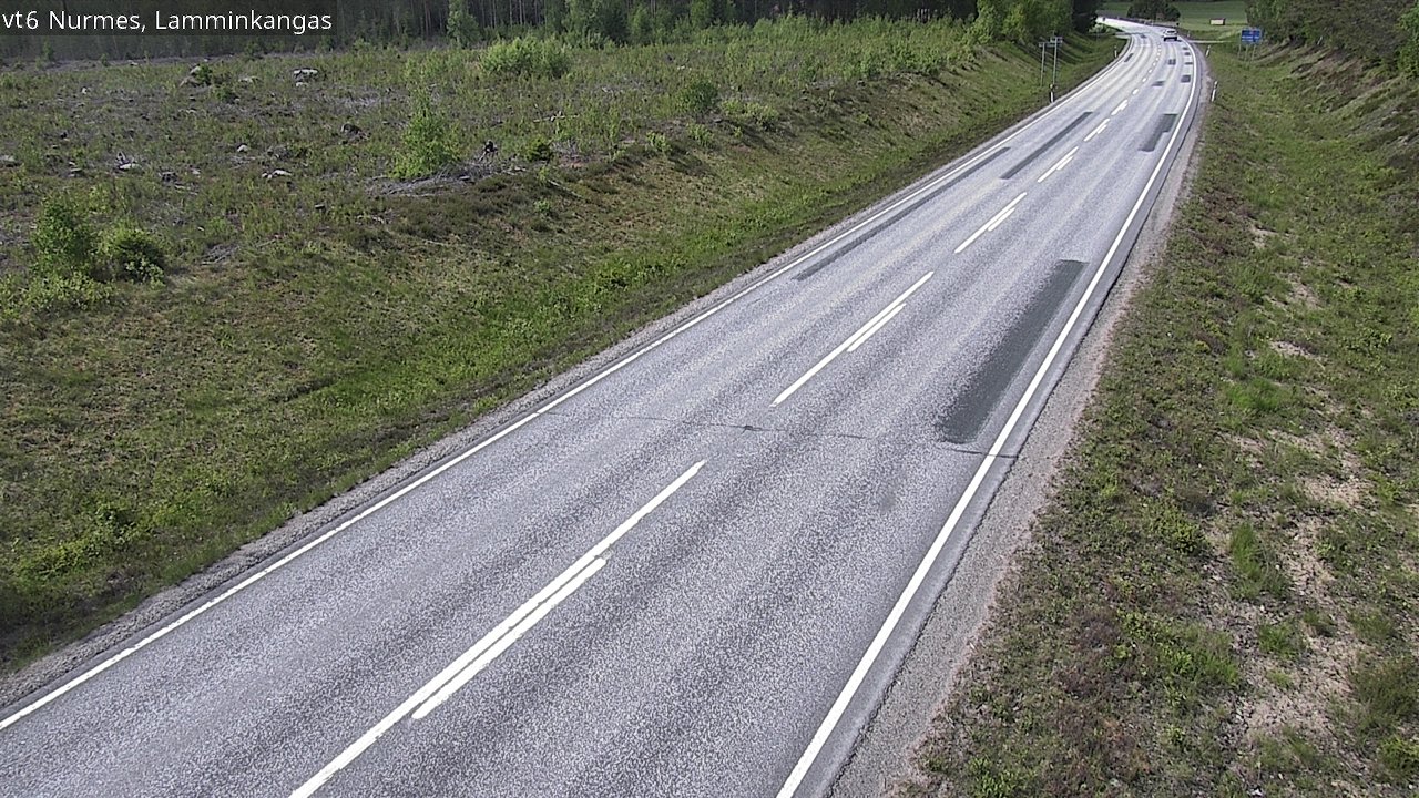Weather Camera Image Väg 6 Nurmes, Lamminkangas, Nurmes, Pohjois-Karjala