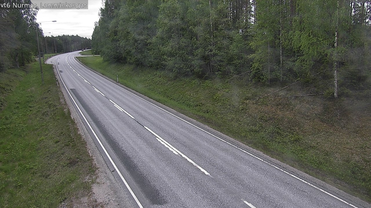 Weather Camera Image Väg 6 Nurmes, Lamminkangas, Nurmes, Pohjois-Karjala