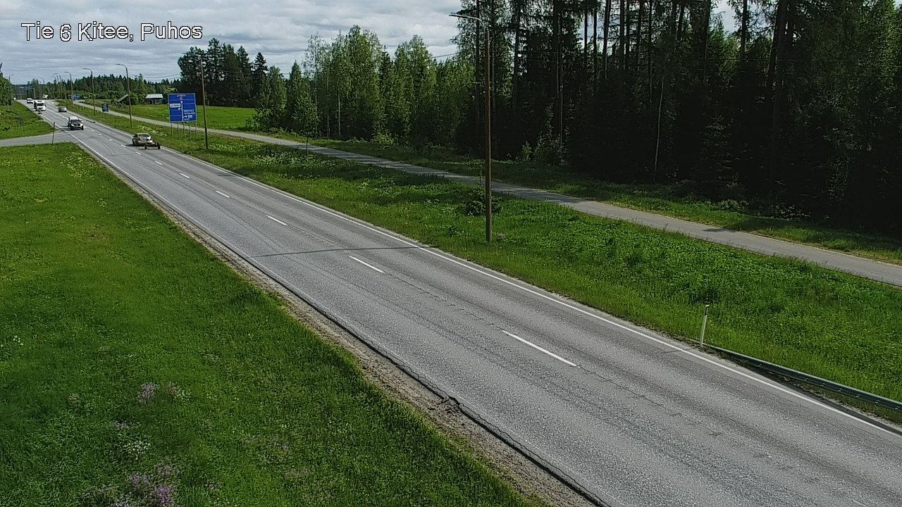 Weather Camera Image Road 6Kitee, Puhos, Kitee, Pohjois-Karjala