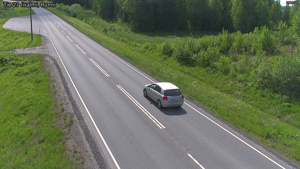 Weather Camera Image Väg 27 Idensalmi, Runni, Iisalmi, Pohjois-Savo