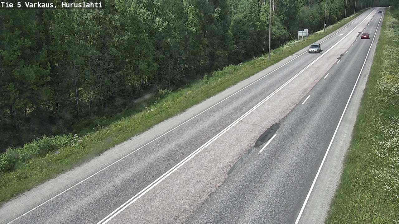 Weather Camera Image Road 5 Varkaus, Huruslahti, Varkaus, Pohjois-Savo