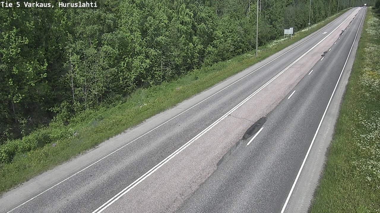 Weather Camera Image Road 5 Varkaus, Huruslahti, Varkaus, Pohjois-Savo
