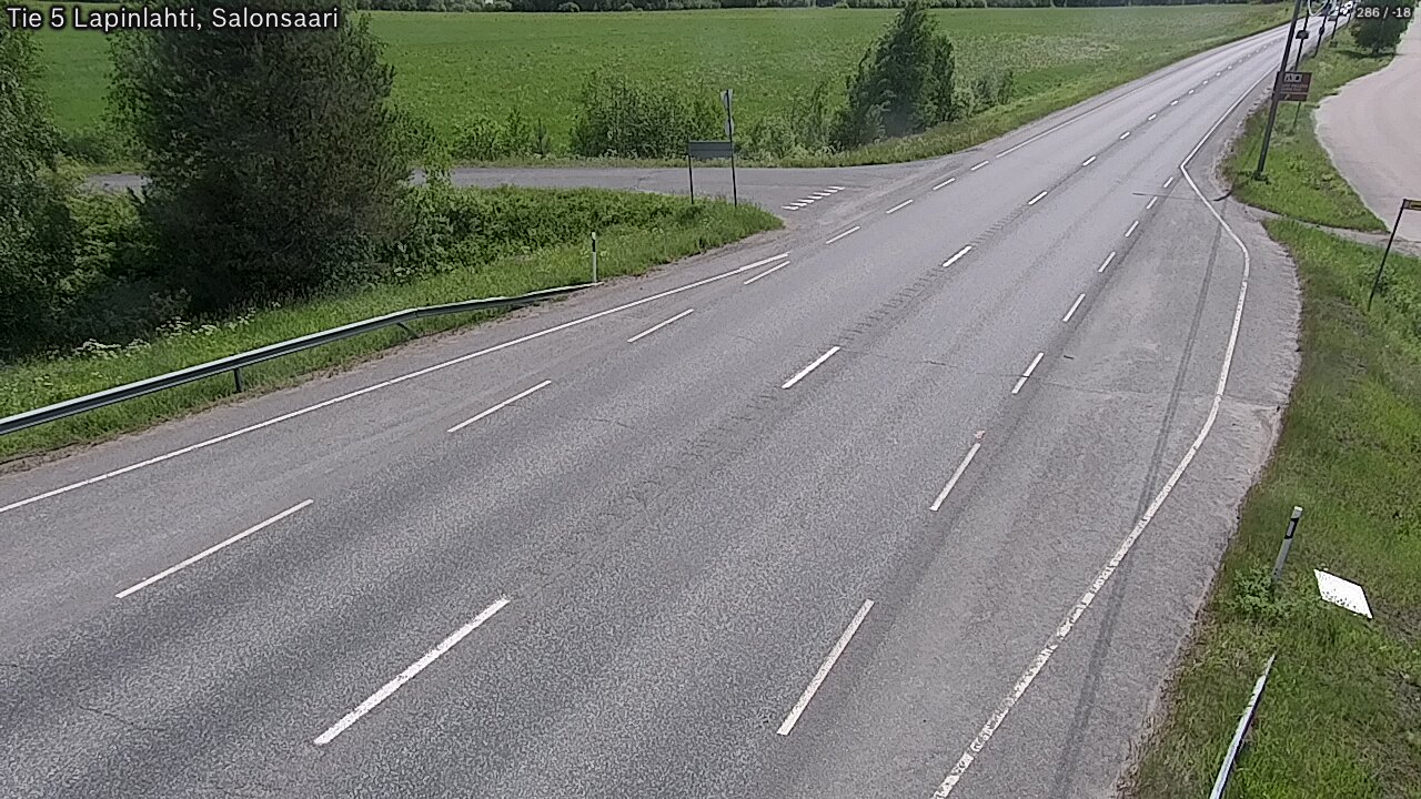 Weather Camera Image Road 5 Lapinlahti, Salonsaari, Lapinlahti, Pohjois-Savo