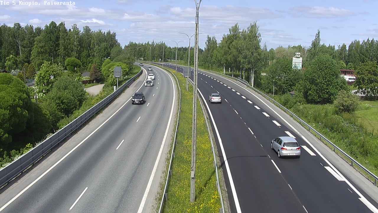Weather Camera Image Road 5 Kuopio, Päiväranta, Kuopio, Pohjois-Savo