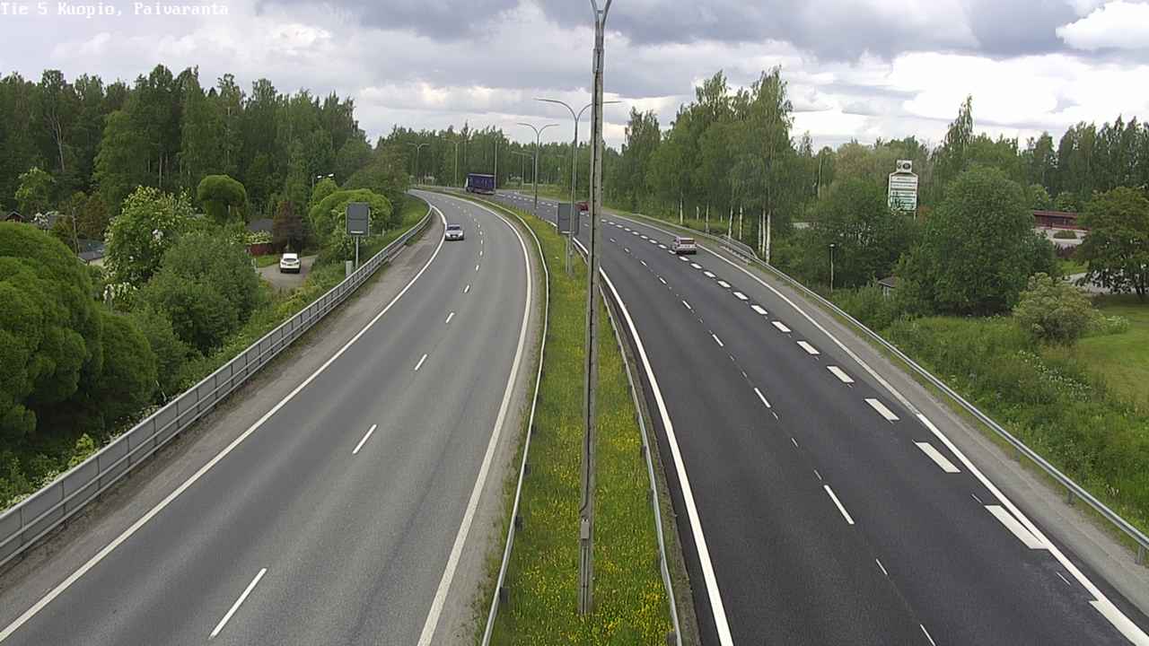 Weather Camera Image Road 5 Kuopio, Päiväranta, Kuopio, Pohjois-Savo