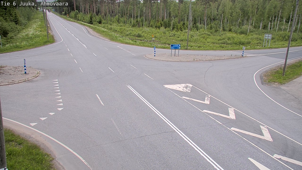 Weather Camera Image Road 6 Juuka, Ahmovaara, Juuka, Pohjois-Karjala