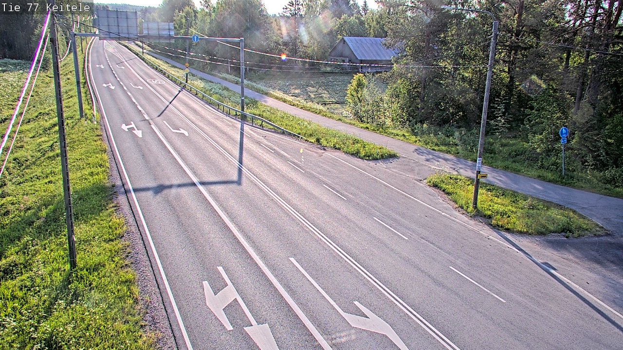 Weather Camera Image Road 77 Keitele, Keitele, Pohjois-Savo
