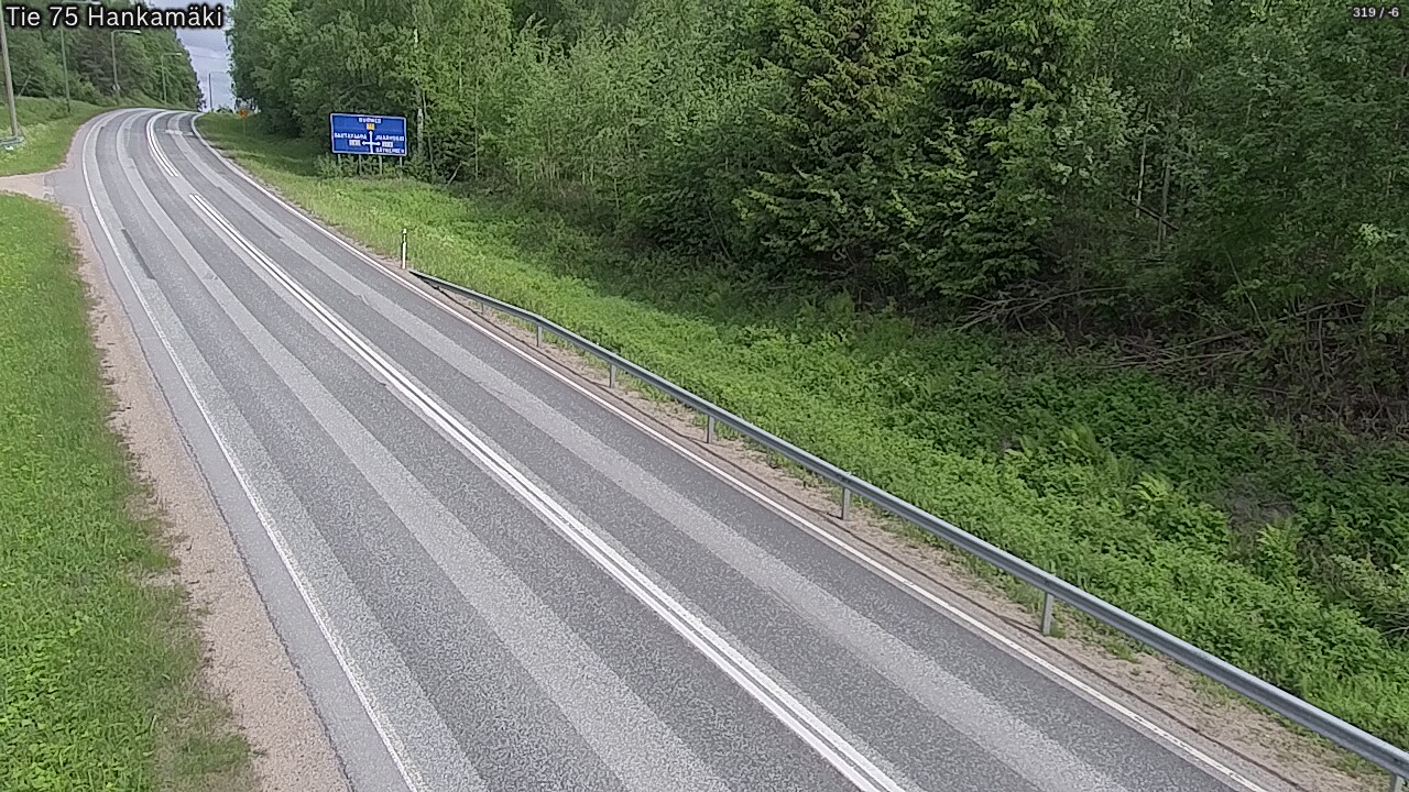 Weather Camera Image Väg 75 Rautavaara, Hankamäki, Rautavaara, Pohjois-Savo