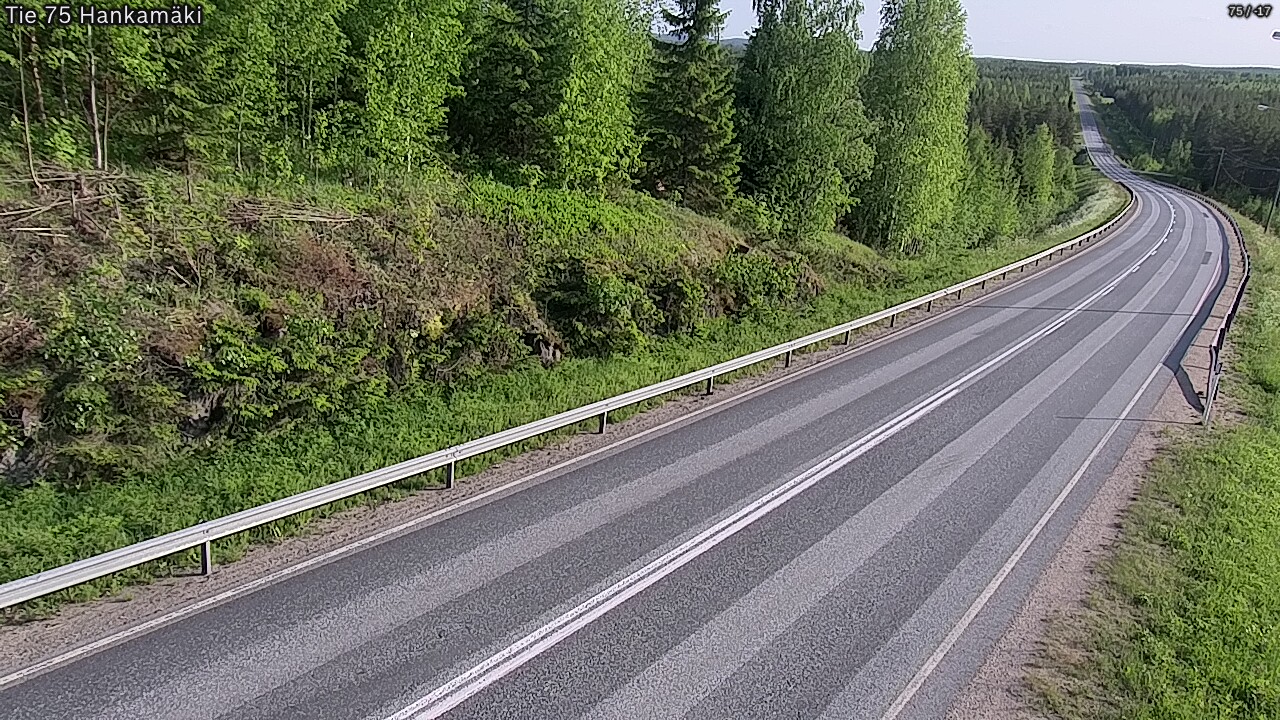 Weather Camera Image Väg 75 Rautavaara, Hankamäki, Rautavaara, Pohjois-Savo