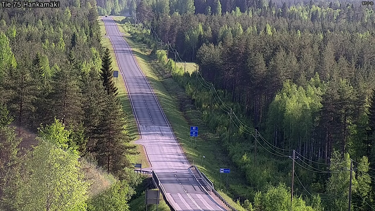 Weather Camera Image Väg 75 Rautavaara, Hankamäki, Rautavaara, Pohjois-Savo