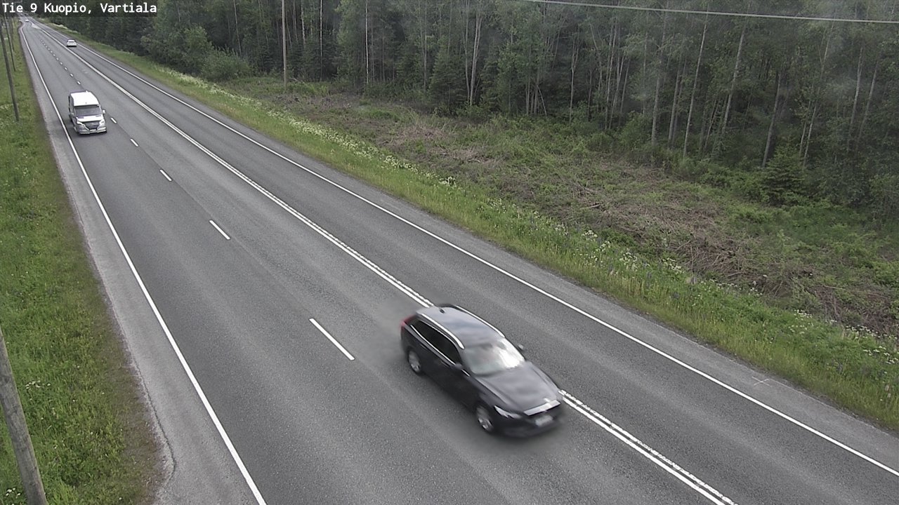 Weather Camera Image Väg 9 Kuopio, Vartiala, Kuopio, Pohjois-Savo