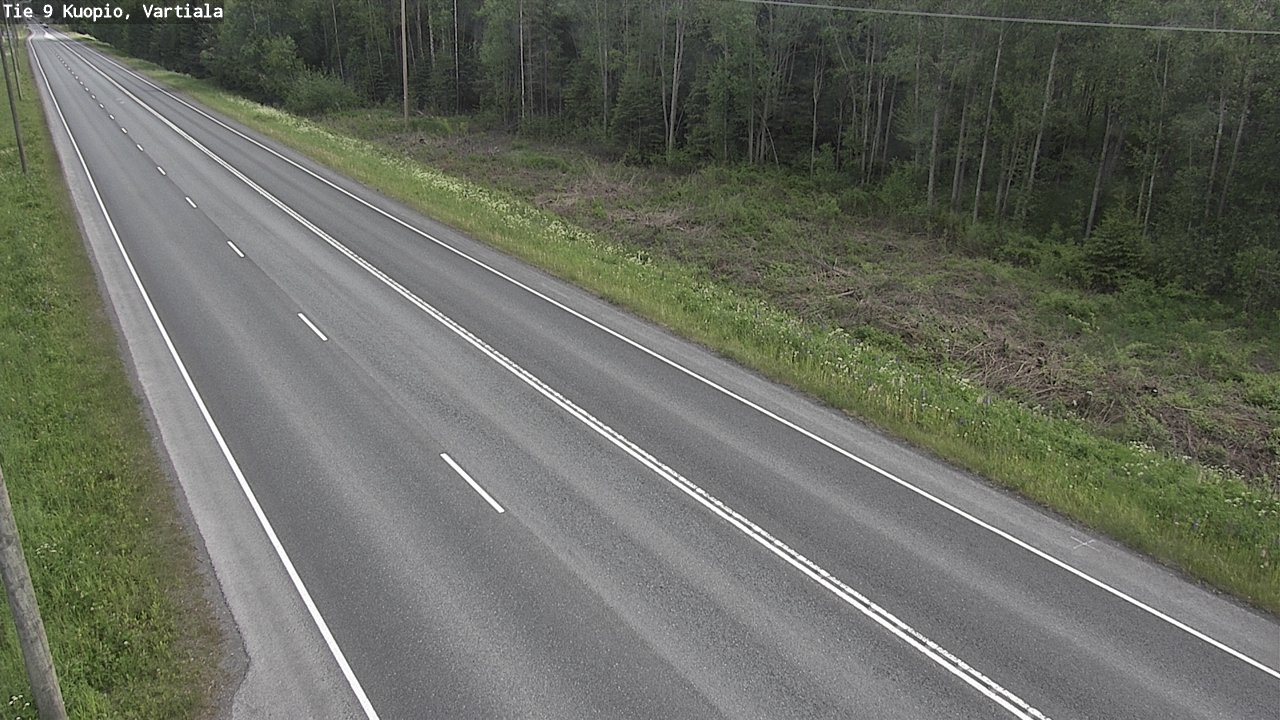 Kelikamerat Kuva Tie 9 Kuopio, Vartiala, Kuopio, Pohjois-Savo