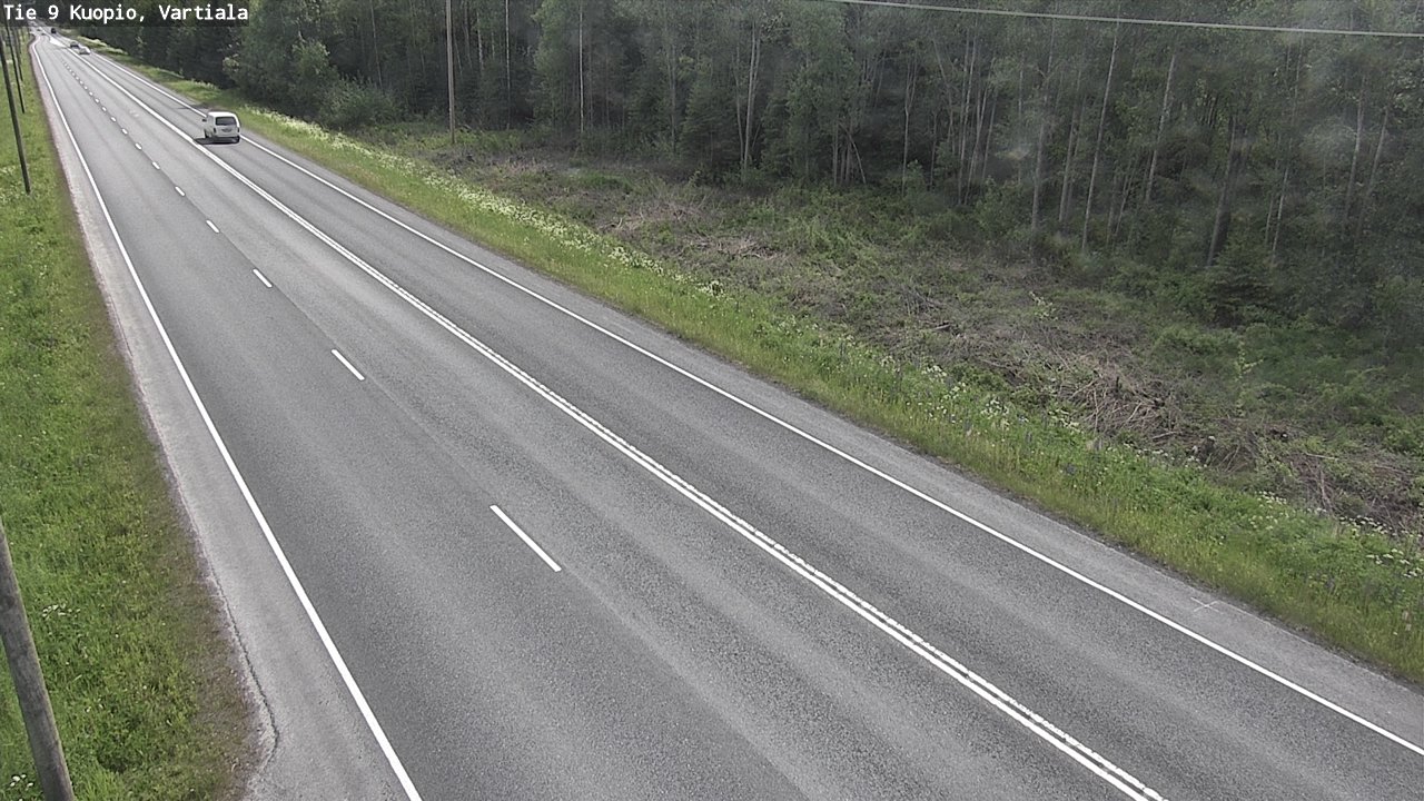 Weather Camera Image Road 9 Kuopio, Vartiala, Kuopio, Pohjois-Savo