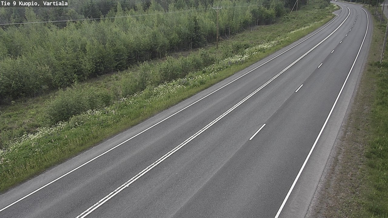Weather Camera Image Road 9 Kuopio, Vartiala, Kuopio, Pohjois-Savo