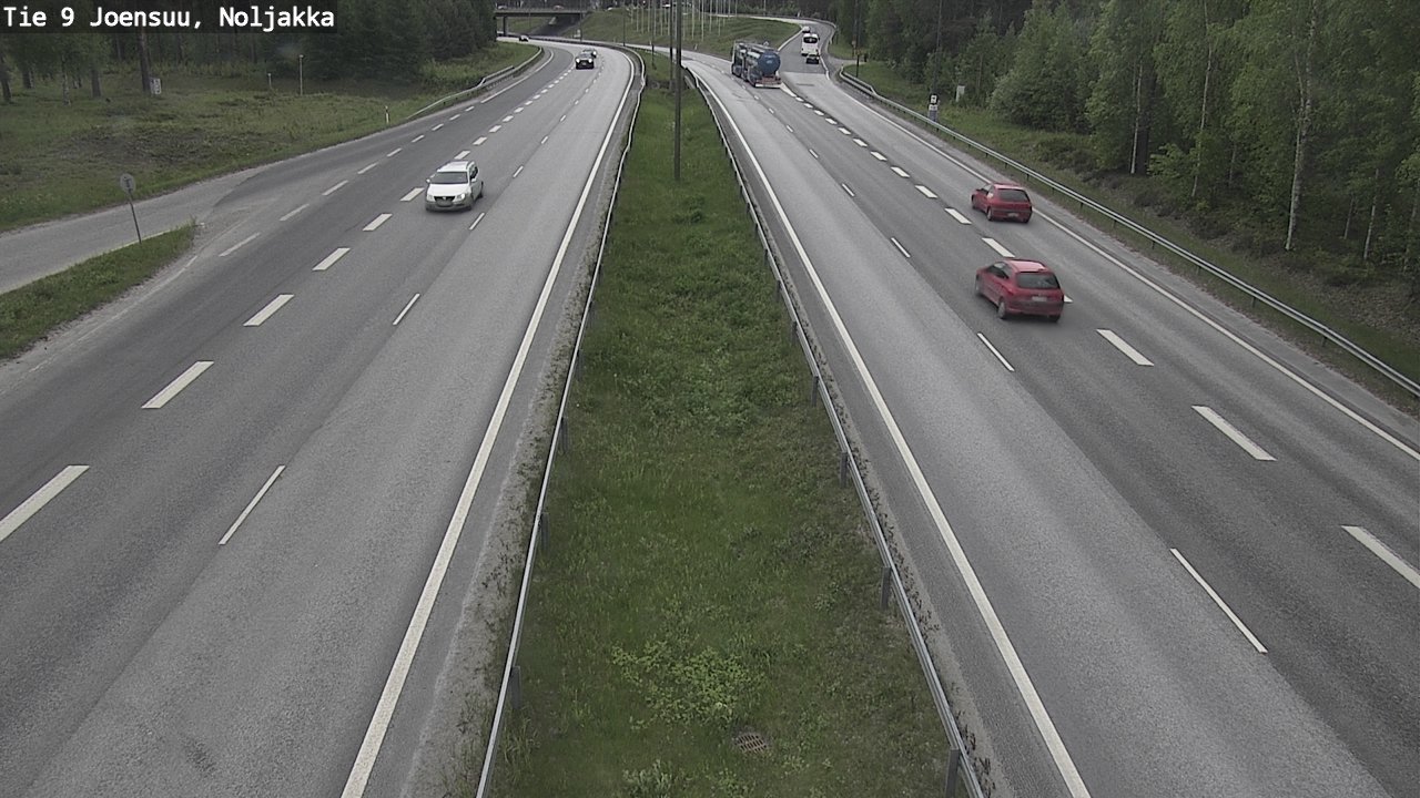 Weather Camera Image Väg 9 Joensuu, Noljakka, Joensuu, Pohjois-Karjala