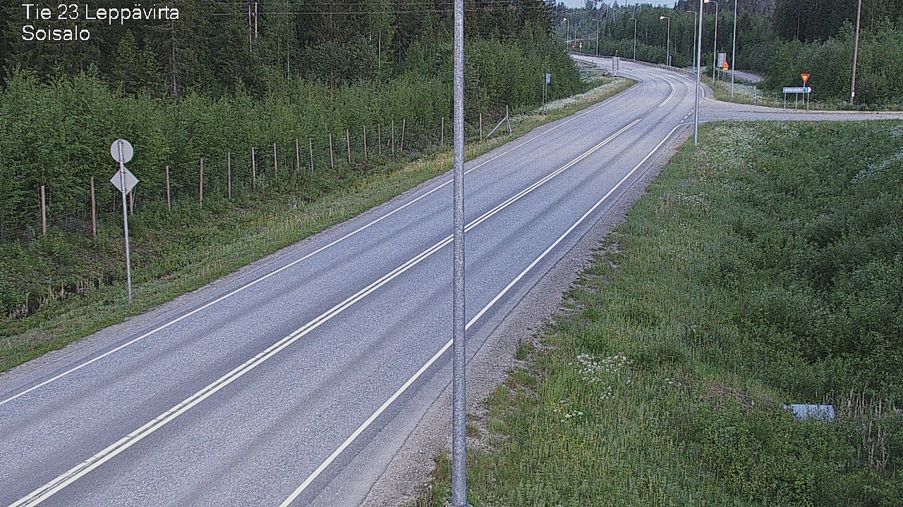 Weather Camera Image Road 23 Leppävirta, Soisalo, Leppävirta, Pohjois-Savo