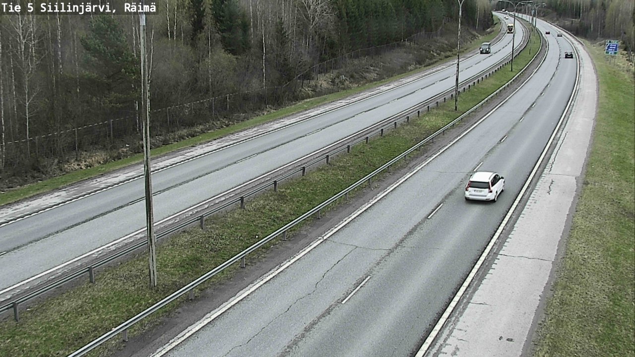 Weather Camera Image Road Siilinjärvi, Räimä, Siilinjärvi, Pohjois-Savo