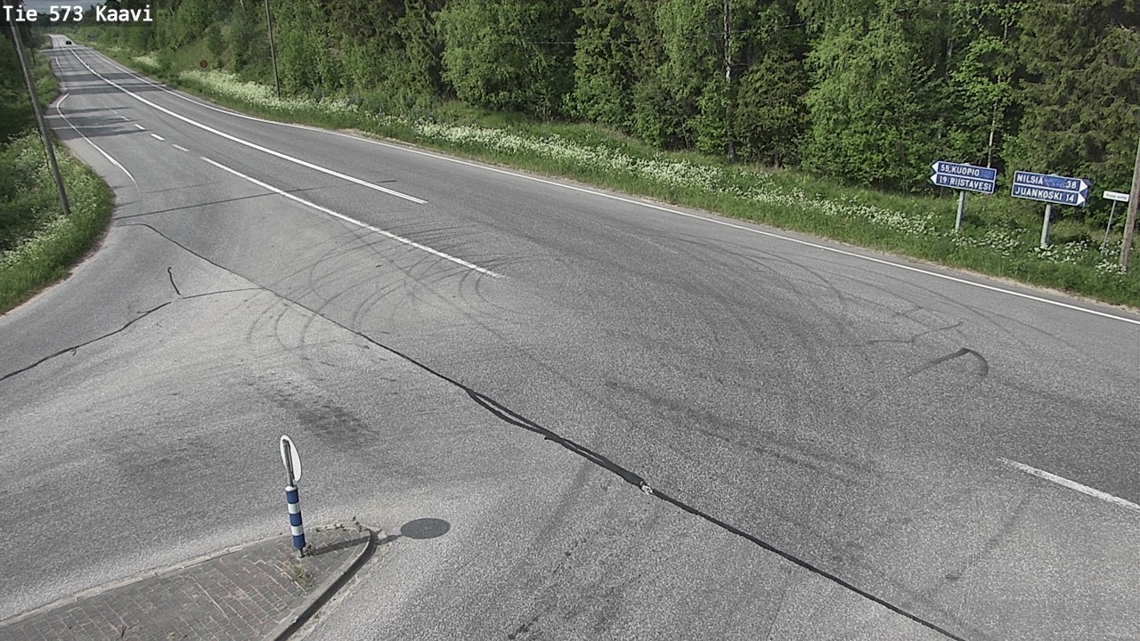 Weather Camera Image Väg 573 Kaavi, Kaavi, Pohjois-Savo