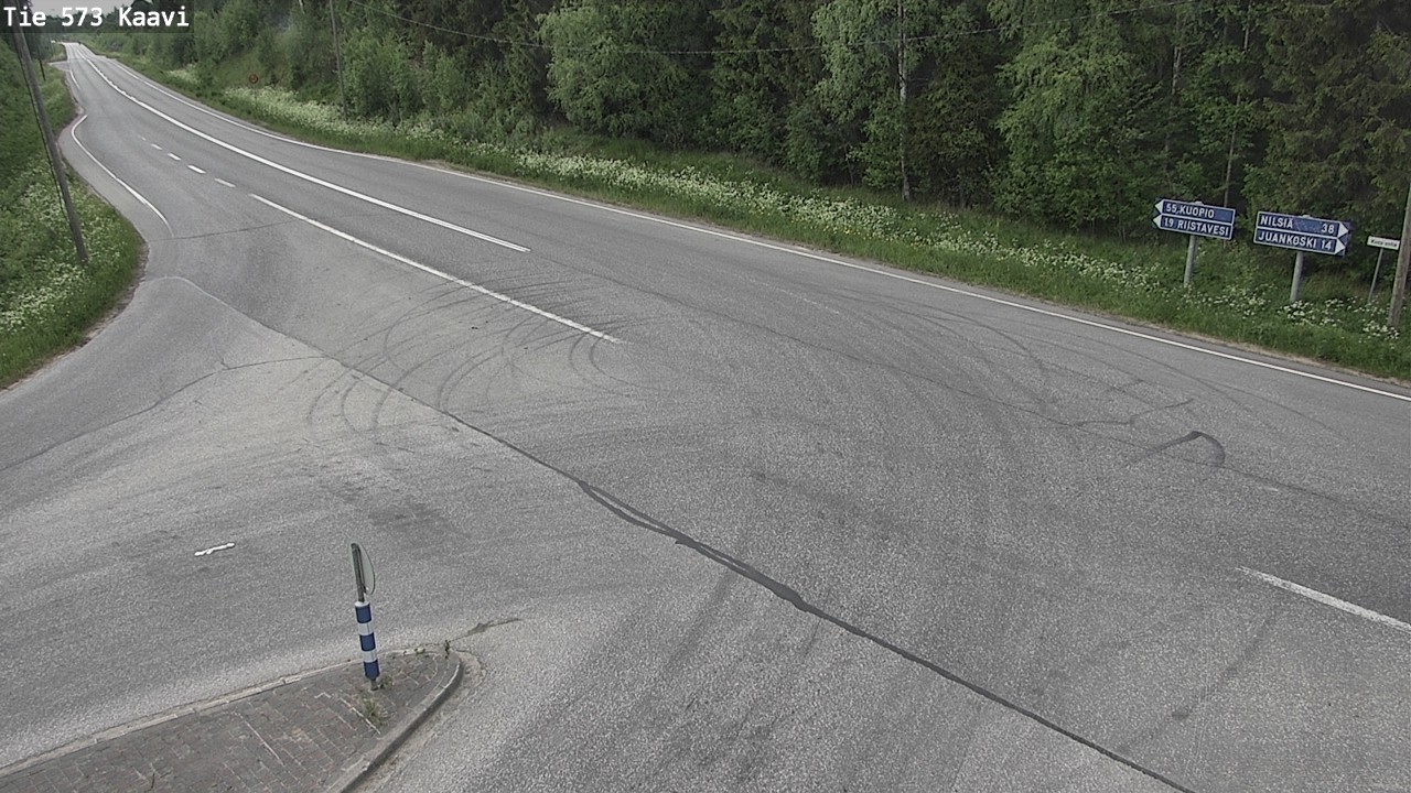 Weather Camera Image Väg 573 Kaavi, Kaavi, Pohjois-Savo