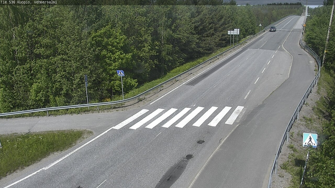 Weather Camera Image Väg 536 Kuopio, Vehmersalmi, Kuopio, Pohjois-Savo