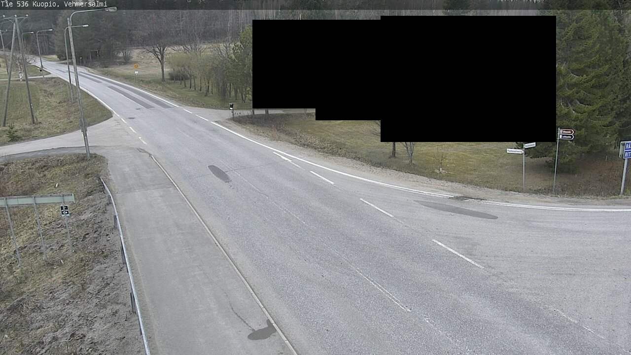 Weather Camera Image Väg 536 Kuopio, Vehmersalmi, Kuopio, Pohjois-Savo