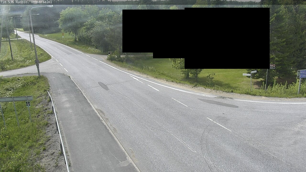 Weather Camera Image Väg 536 Kuopio, Vehmersalmi, Kuopio, Pohjois-Savo