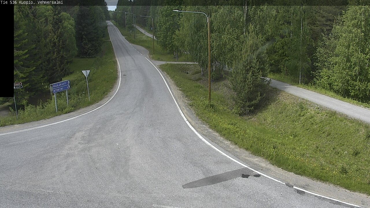 Weather Camera Image Road 536 Kuopio, Vehmersalmi, Kuopio, Pohjois-Savo