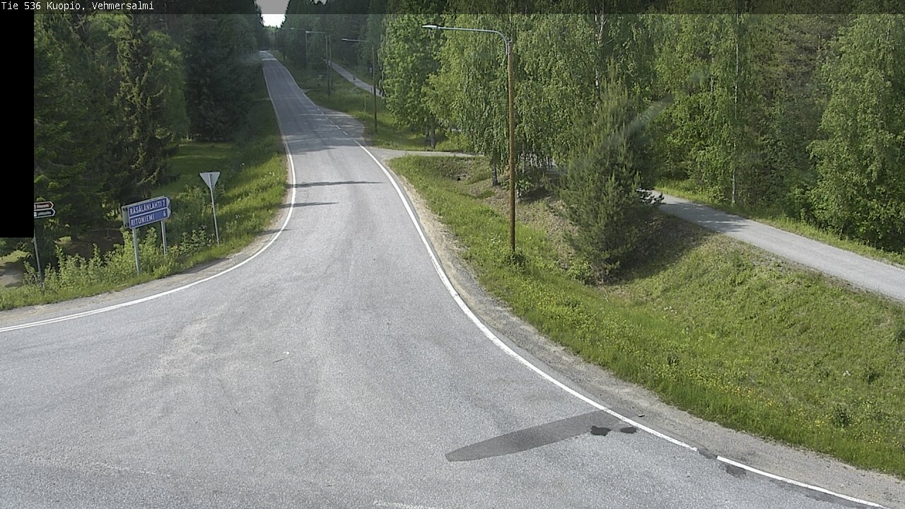 Weather Camera Image Väg 536 Kuopio, Vehmersalmi, Kuopio, Pohjois-Savo