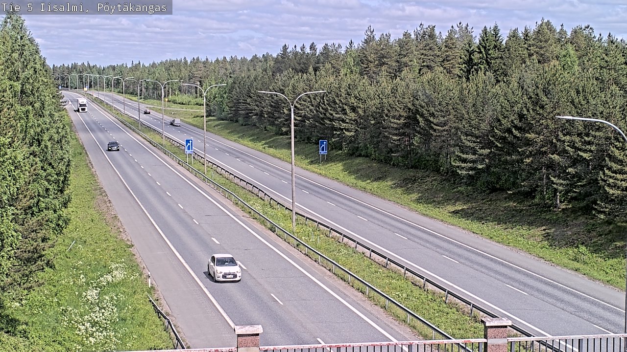 Weather Camera Image Väg 5 Idensalmi, Pöytäkangas, Iisalmi, Pohjois-Savo