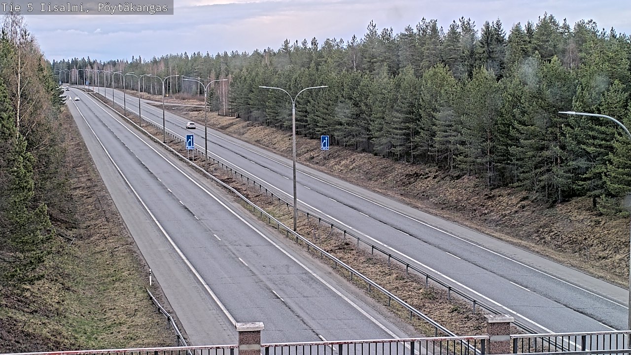Weather Camera Image Väg 5 Idensalmi, Pöytäkangas, Iisalmi, Pohjois-Savo