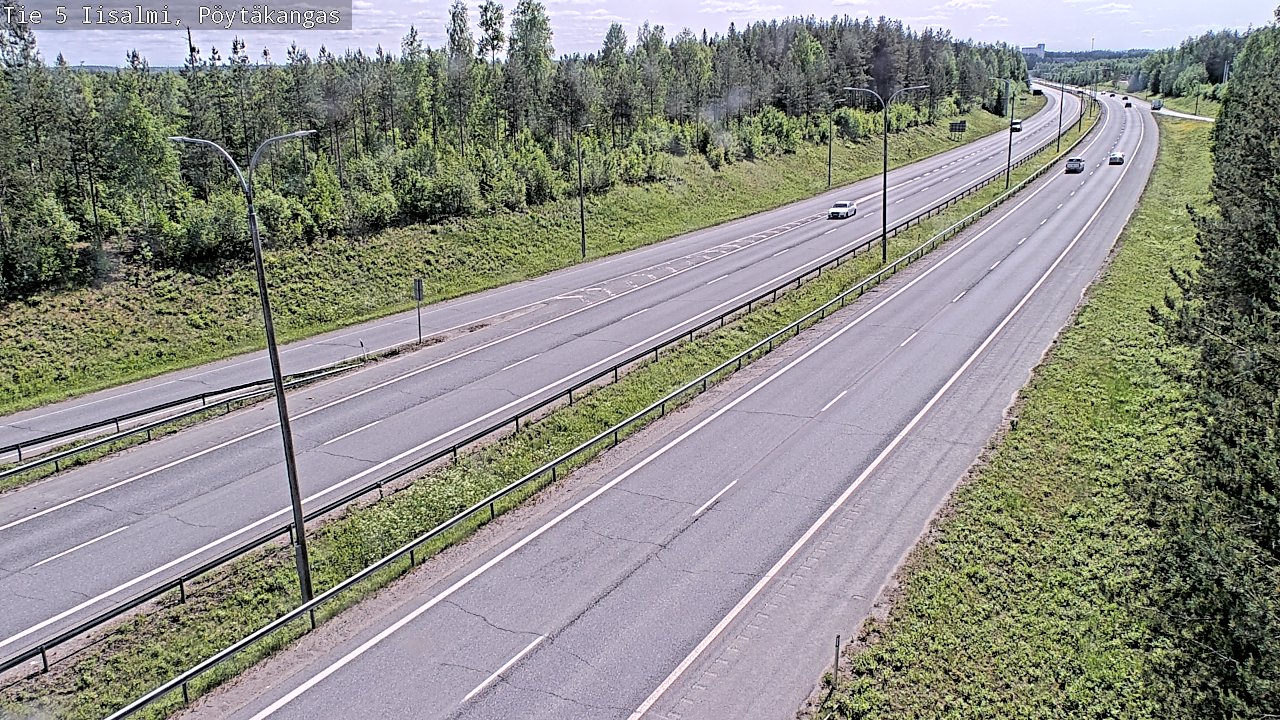 Weather Camera Image Väg 5 Idensalmi, Pöytäkangas, Iisalmi, Pohjois-Savo
