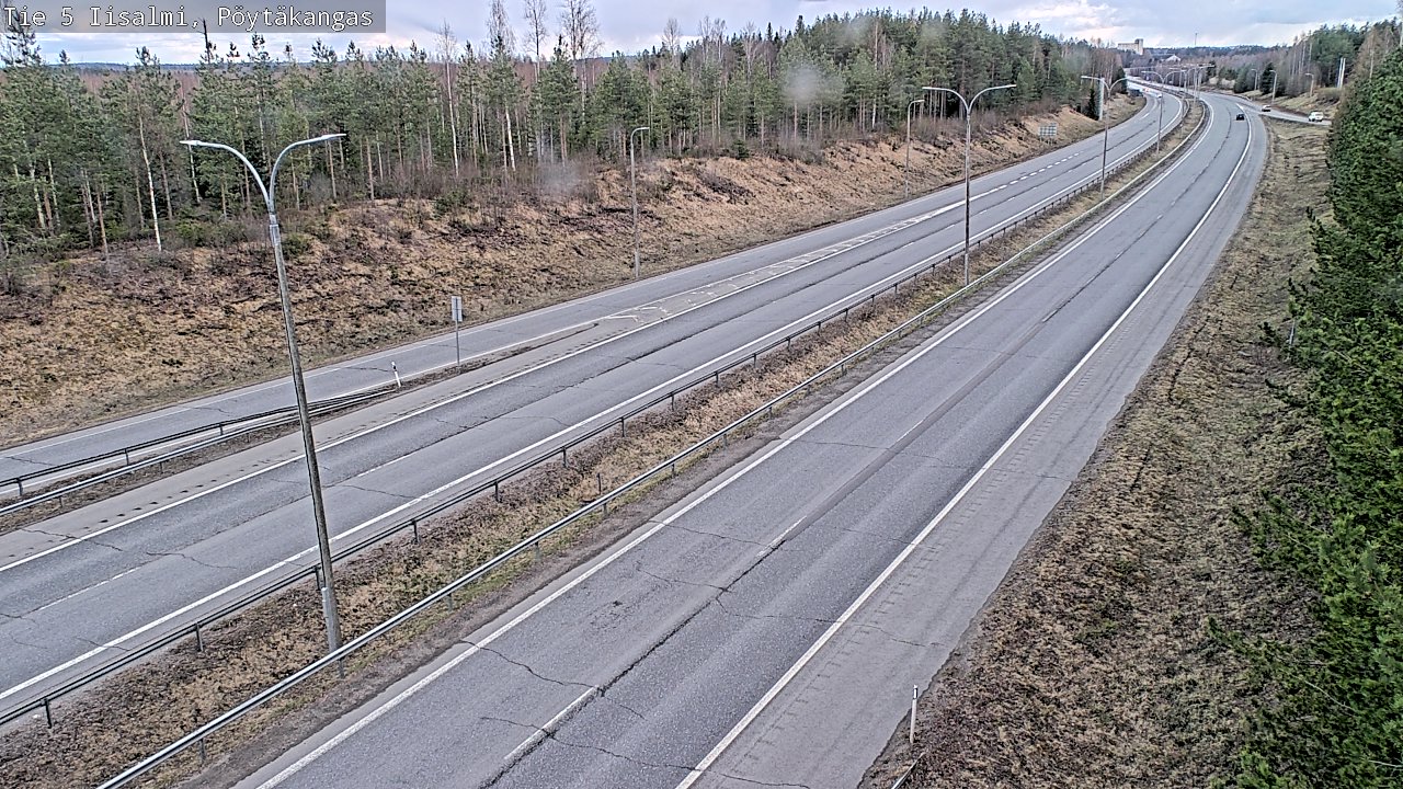 Weather Camera Image Väg 5 Idensalmi, Pöytäkangas, Iisalmi, Pohjois-Savo