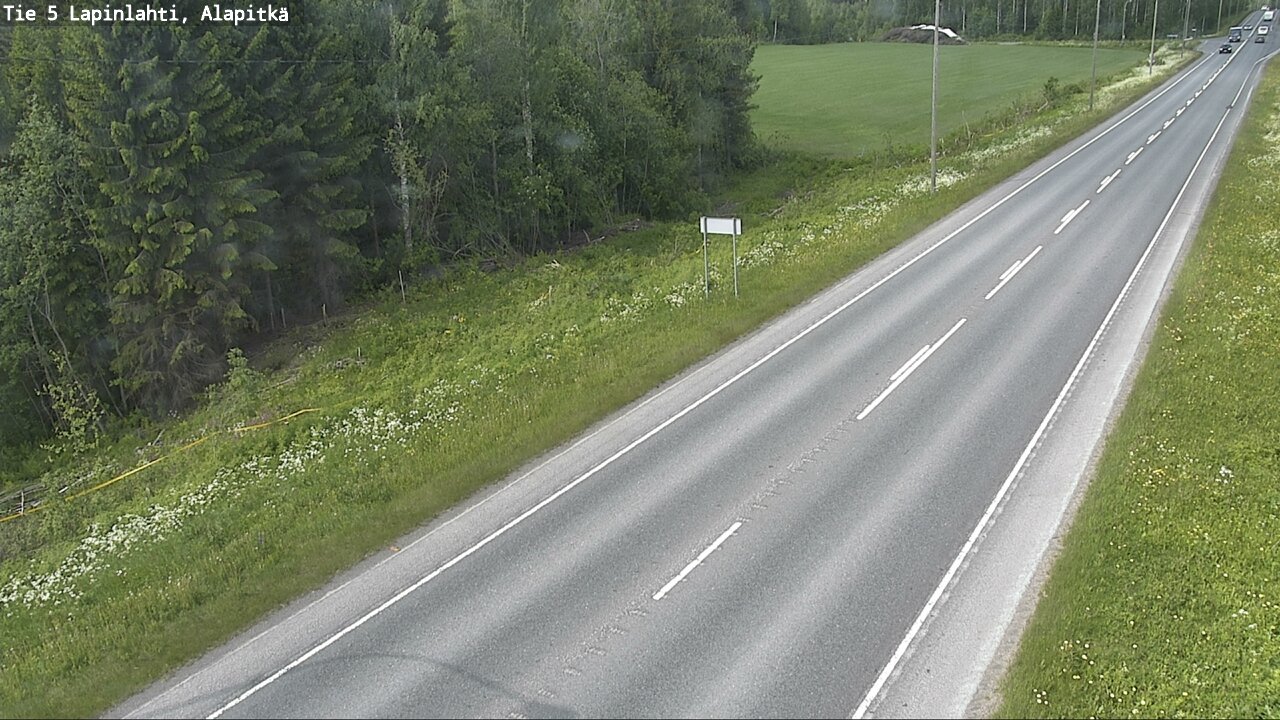 Weather Camera Image Road 5 Lapinlahti, Alapitkä, Lapinlahti, Pohjois-Savo