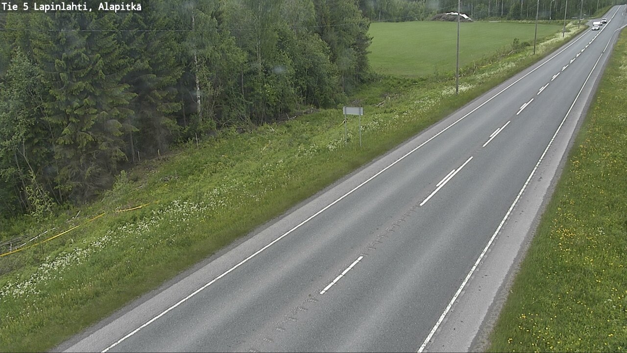 Weather Camera Image Road 5 Lapinlahti, Alapitkä, Lapinlahti, Pohjois-Savo