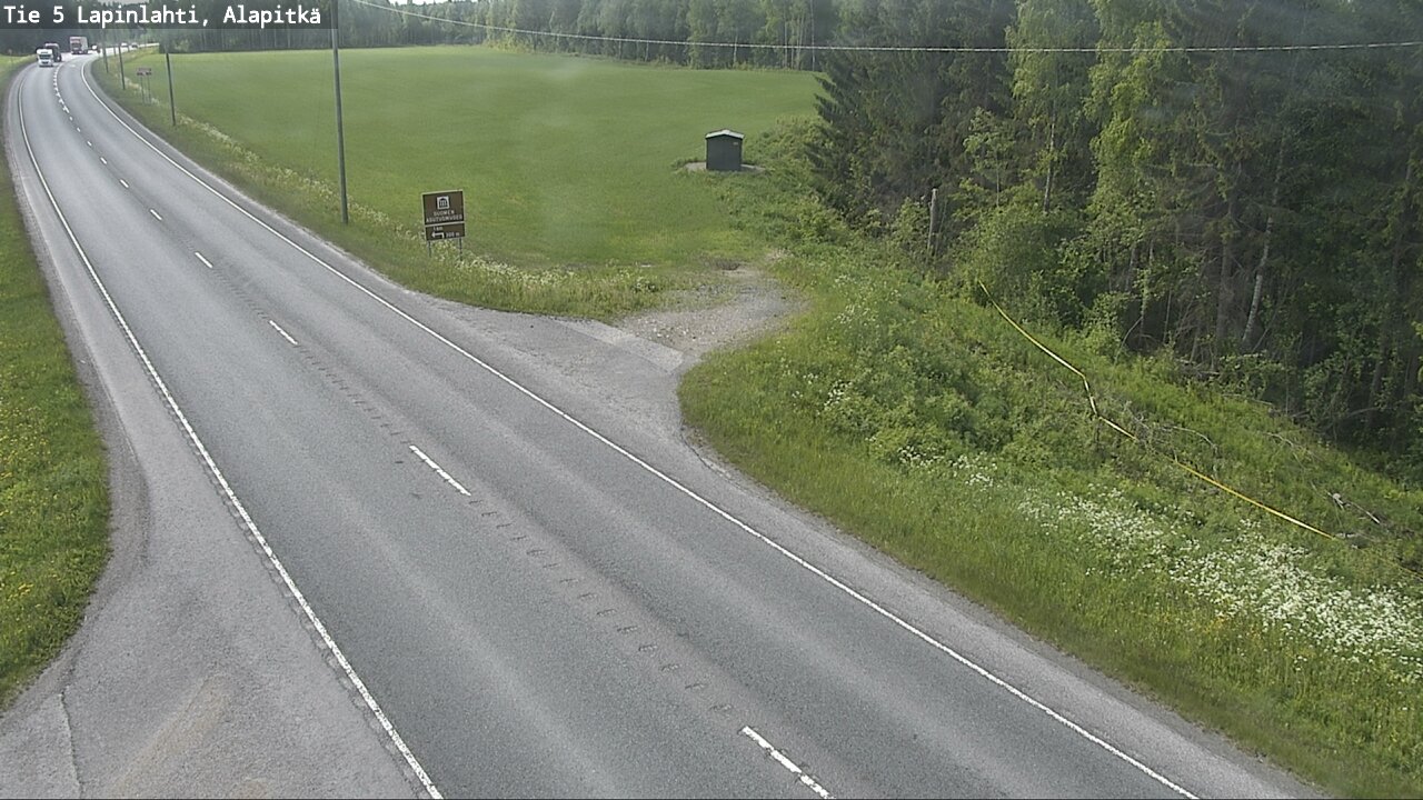 Weather Camera Image Road 5 Lapinlahti, Alapitkä, Lapinlahti, Pohjois-Savo