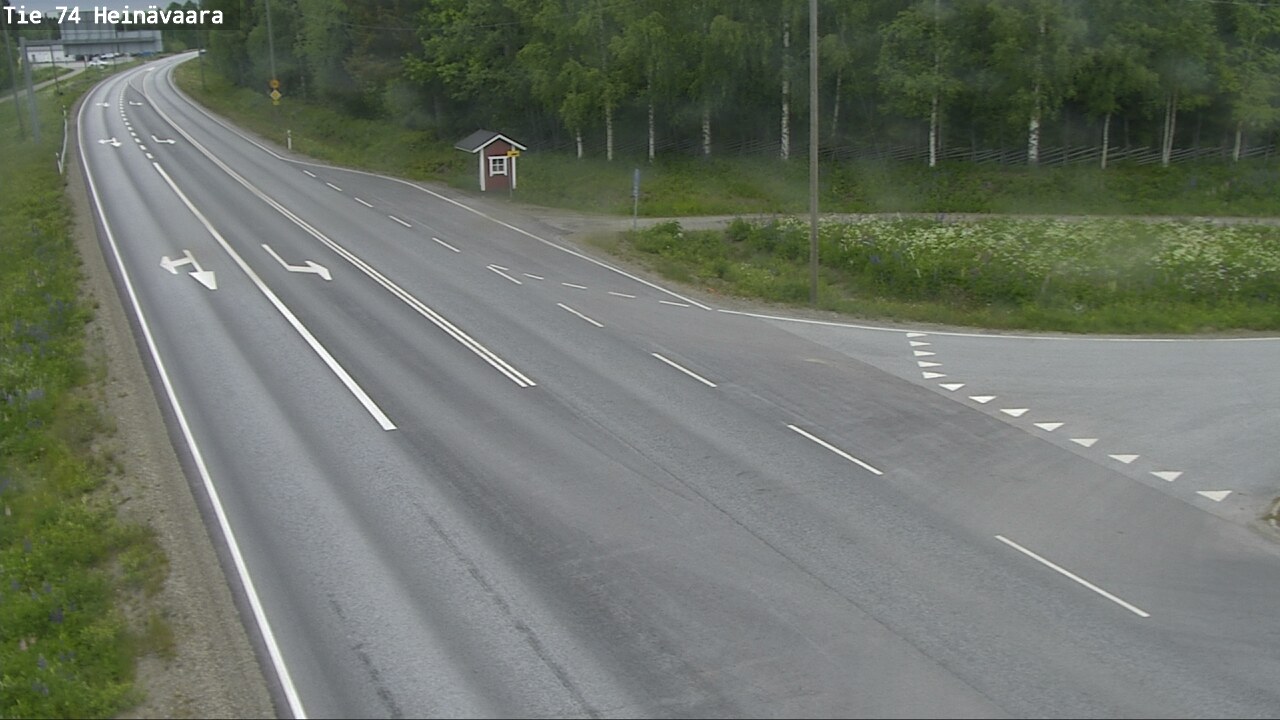 Weather Camera Image Väg 74 Åminne, Heinävaara, Joensuu, Pohjois-Karjala
