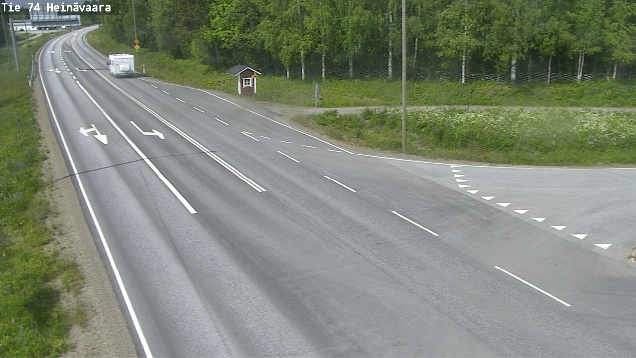 Weather Camera Image Väg 74 Åminne, Heinävaara, Joensuu, Pohjois-Karjala