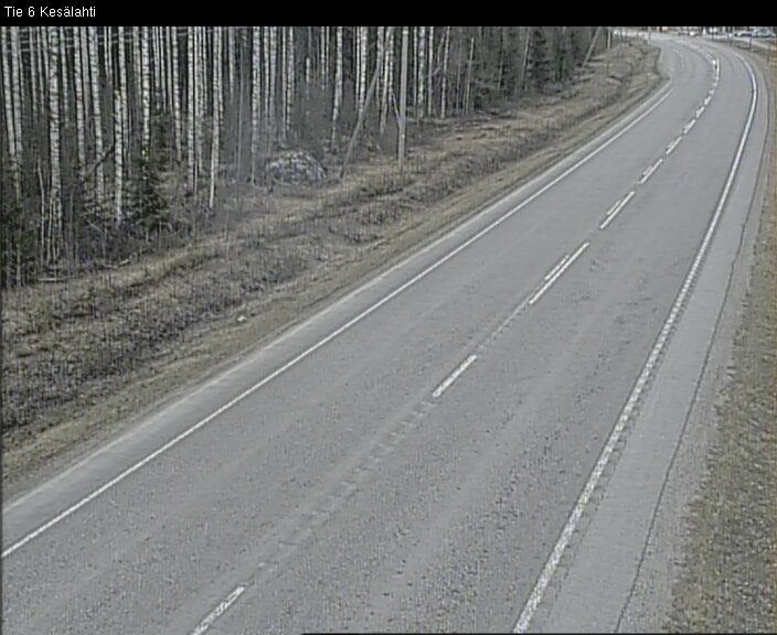 Weather Camera Image Road 6 Kitee, Kesälahti, Kitee, Pohjois-Karjala