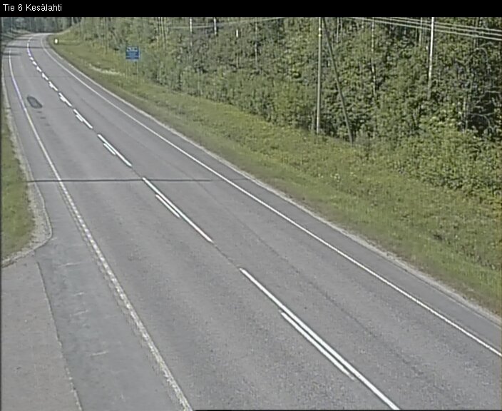 Weather Camera Image Road 6 Kitee, Kesälahti, Kitee, Pohjois-Karjala