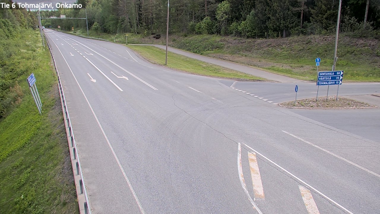 Weather Camera Image Road 6 Tohmajärvi, Onkamo, Tohmajärvi, Pohjois-Karjala