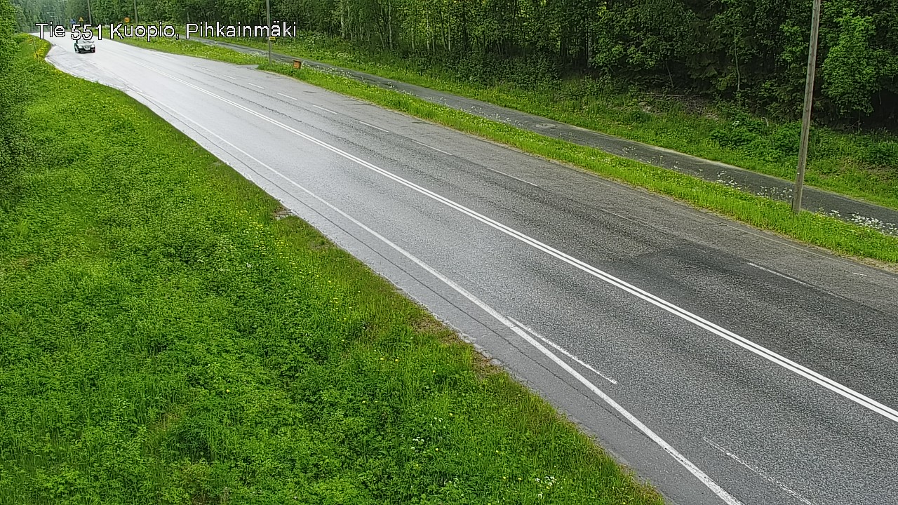 Weather Camera Image Road 551 Kuopio, Pihkainmäki, Kuopio, Pohjois-Savo