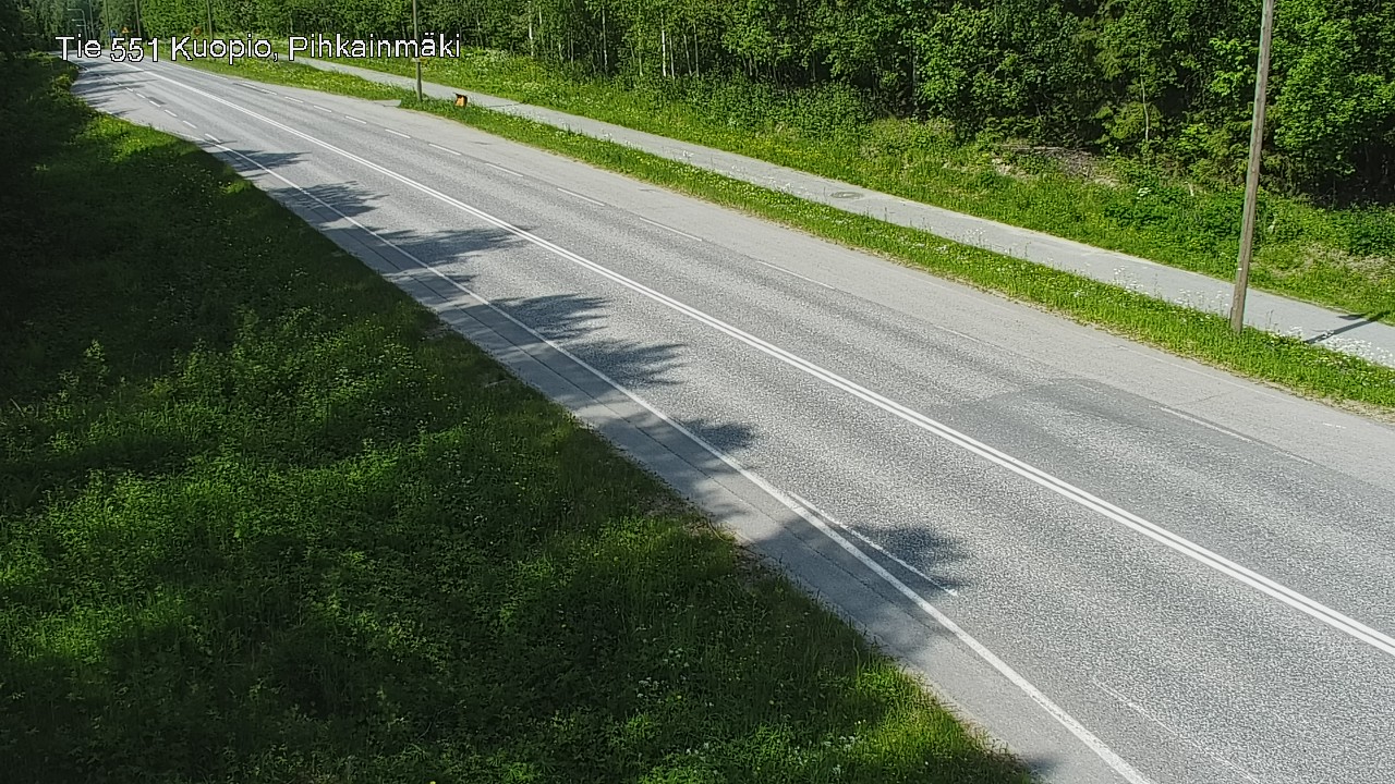 Weather Camera Image Road 551 Kuopio, Pihkainmäki, Kuopio, Pohjois-Savo