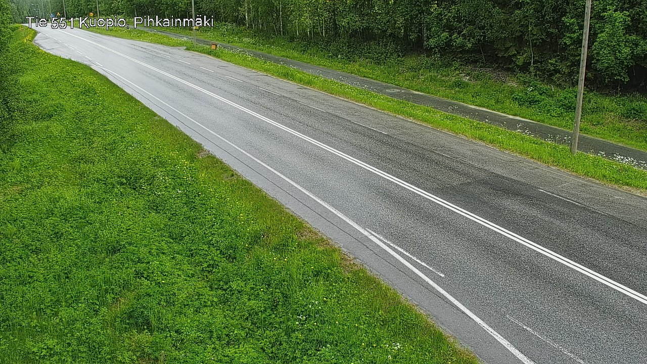 Weather Camera Image Väg 551 Kuopio, Pihkainmäki, Kuopio, Pohjois-Savo